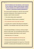 HESI RN PHARMACOLOGY NGN VERSION 2 LATEST 2026-2027  ACTUAL EXAM WITH COMPLETE QUESTIONS AND CORRECT  DETAILED ANSWERS &lpar;100&percnt; VERIFIED ANSWERS&rpar; &vert;ALREADY  GRADED A&plus;&vert; &vert;&vert;PROFESSOR VERIFIED&vert;&vert; &vert;&vert;BRANDNEW&excl;&excl;&excl;&vert;&vert; 
