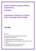 Medical Surgical Nursing Test Bank &ndash; Brunner & Suddarth 16th Edition &vert; NCLEX Review & Exam Prep Practice Questions