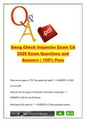 California Smog Check Inspector Exam &lpar;2026&rpar; &ndash; 250 Questions on Emissions Testing&comma; OBD&comma; BAR 97 & Regulations