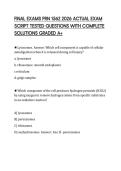 FINAL EXAMS PRN 1562 2026 ACTUAL EXAM SCRIPT TESTED QUESTIONS WITH COMPLETE SOLUTIONS GRADED A&plus;