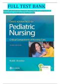 FULL TEST BANK DAVIS ADVANTAGE for Pediatric Nursing&colon;Critical Components of  Nursing Care&comma; 3rd Edition by Kathryn Rudd 2026&sol;2027