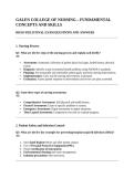 Exam &lpar;elaborations&rpar; Galen NSG 3100 
