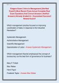 Rutgers Exam 2 Intro to Management &vert;&vert;Verified  Exam&excl;&excl;&vert;&vert; Most Recent Exam Actual Complete Real  Exam Questions And Correct Answers &lpar;Verified  Answers&rpar; Already Graded A&plus; &vert; Guaranteed Success&excl;&excl;  Newest Exam&excl;&excl;