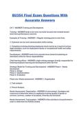 BU354 Final Exam Questions With Accurate Answers