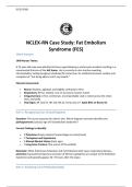 NCLEX-RN Case Study&colon; Fat Embolism Syndrome &lpar;FES&rpar; 2026
