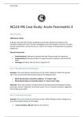 NCLEX-RN Case Study&colon; Acute Pancreatitis II 2026