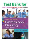 Test Bank for Leddy & Pepper's Professional Nursing 10th Edition by Lucy Hood  isbn-9781975172626