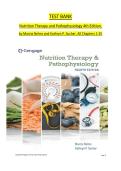 Test Bank for Nutrition Therapy and Pathophysiology&comma; 4th Edition by Marcia Nelms & Kathryn P&period; Sucher