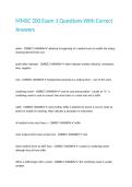 MMSC 200 Exam 1 Questions With Correct Answers