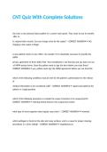 CNT Quiz With Complete Solutions&period;