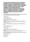 MN 566 Advanced Nursing Practice 2025&sol;2026 Complete Study Guide &vert; Graduate Nursing Course Exam Prep &vert; Comprehensive Advanced Practice Nursing Concepts&comma; Clinical Decision-Making&comma; Evidence-Based Practice&comma; Patient Assessment&comma; Diagnostic Reasoning&comma; Pharmacolo