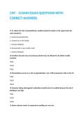 CNT &ndash; CCAHM EXAM QUESTIONS WITH CORRECT ANSWERS