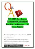 FIN-201 Credit Analysis & Financial Modeling &ndash; CFI CBCA 2026 &ndash; 52 Exam Questions on Financial Statements&comma; Ratios&comma; Risk & Lending