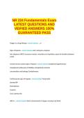NR 224 Fundamentals Exam LATEST QUESTIONS AND VEIFIED ANSWERS 100- GUARANTEED PASS&period;