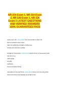 NR 224 Exam 1&comma; NR 224 Exam 2&comma; NR 226 Exam 1&comma; NR 226 Exam 2 LATEST QUESTIONS AND VERIFIED ANSWERS 100- GUARANTEED PASS&period;docx