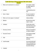 BLAW 2301 Exam 2 Review Questions With 100&percnt; Solved Answers 
