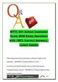COUN-051 School Counseling Foundations &ndash; MTTC 051 2026 &ndash; 20 Exam Questions on Development Theories&comma; Assessment & Counseling