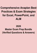 Comprehensive Anaplan Best Practices & Exam Strategies PDF &vert; Certification Prep for Excel&comma; PowerPoint & ALM