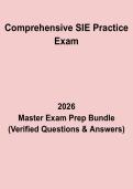 Comprehensive SIE Practice Exam Questions & Answers PDF &vert; Securities Industry Essentials Test Prep