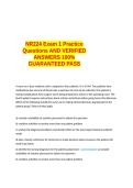 NR224 Exam 1 Practice Questions AND VERIFIED ANSWERS 100- GUARANTEED PASS&period;