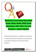 IT-301 eDiscovery & Data Processing &ndash; Relativity Processing Specialist 2026 &ndash; 85 Questions on Processing&comma; Metadata&comma; Deduplication