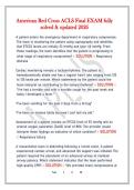 American Red Cross ACLS Final EXAM fully  solved & updated 2026 