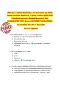 WGU C211 Global Economics for Managers OA Exam  Comprehensive Resource To Help You Ace 2026-2027  Includes Frequently Tested Questions With  ELABORATED 100&percnt; Correct COMPLETE SOLUTIONS  Guaranteed Pass First Attempt&excl;&excl;  Current Update&excl;&excl;