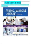 Full Test Bank Leading and Managing in Nursing&comma; 8th Edition by Patricia S&period; Yoder-Wise&comma;  Susan Sportsman