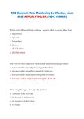 NCC Electronic Fetal Monitoring Certification exam 2026&vert;ACTUAL 470Qs&As&vert;100&percnt; VERIFED&vert;