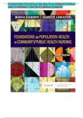 FOUNDATIONS FOR POPULATION HEALTH IN COMMUNITY&sol;PUBLIC HEALTH NURSING 6 TH EDITION BY MARCIA STANHOPE