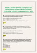 NU664C&sol; NU 664C Midterm Exam &lpar;2026&sol;2027 Update&rpar; Family Psychiatric Mental Health II &vert; Questions & Answers &vert; Verified Solutions &vert; Regis