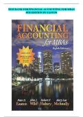 TEST BANK FOR FINANCIAL ACCOUNTING FOR MBAS  8TH EDITION BY EASTON
