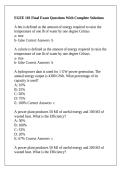 EGEE 101 Final Exam Questions With Complete Solutions