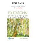 Test Bank for Educational Psychology 14th Edition by Anita Woolfolk&comma; Chapter 1-15 &vert; All Chapters