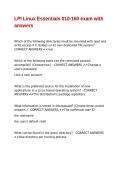 LPI Linux Essentials 010-160 exam with answers