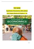Test Bank for Essentials of Economics&comma; 10th Edition by N&period; Gregory Mankiw