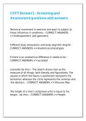 CCFT Domain 1 - Screening and Assessment questions with answers&period;