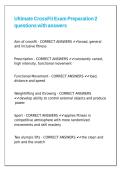 Ultimate CrossFit Exam Preparation 2 questions with answers
