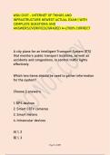 WGU D337 - INTERNET OF THINGS AND  INFRASTRUCTURE NEWEST ACTUAL EXAM &vert; WITH  COMPLETE QUESTIONS AND  ANSWERS&sol;&sol;VERIFIED&sol;&sol;GRADED A&plus;&sol;&sol;100&percnt; CORRECT