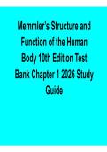 Memmler&rsquo;s Structure and Function of the Human Body 10th Edition Test Bank Chapter 1 &vert; Study Guide PDF 2026 Updated