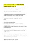 Florida Licensing Exam Updated 2025&sol;2026 With complete solution RATED A&plus;