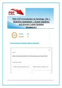 WGU C273 Introduction to Sociology &vert;OA &vert; Objective   Assessment &vert; 61 Actual Questions and Answers Latest  Updated 2025&sol;2026 &lpar;Graded A&plus;&rpar; &commat;