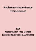 Kaplan Nursing Entrance Exam Science Questions & Answers PDF &vert; Nursing Admission Test Prep