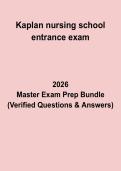 Kaplan Nursing School Entrance Exam Questions & Answers PDF &vert; Nursing Admission Test Prep
