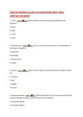 OB&sol;GYN ARDMS Practice Test QUESTIONS WITH WELL  VERIFIED ANSWERS  C&period; Turner - answer☑️️&period;&period;&period;Which syndrome is most frequently associated with cystic  hygromas&quest;  A&period; Jeune  B&period; Patau  C&period; Turner  D&period; Down  C&period; Monochorionic - answer☑️️&period;&period;&period;Twin-to-Twin transfusion 