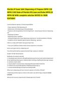 Florida LP Exam Safe Dispensing of Propane NFPA 110 NFPA 1192 State of Florida LPG Laws and Rules NFPA 54 NFPA 58 With complete solution RATED A&plus; NEW EDITION&excl;&excl;
