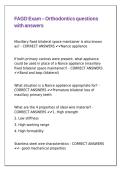 FAGD Exam &ndash; Orthodontics questions with answers&period;