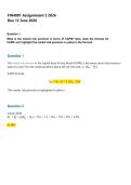 FIN4801 Assignment 2 2026 -Distinction &vert;  Due 12 June 2026