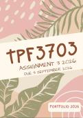 TPF3703 Assignment 3 Portfolio 2026 - Due 29 September 2026 &lpar;FULL PORTFOLIO&rpar;