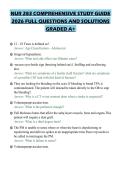 NUR 283 COMPREHENSIVE STUDY GUIDE 2026 FULL QUESTIONS AND SOLUTIONS GRADED A&plus;